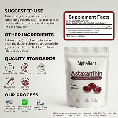 Pure Astaxanthin - Nature's Most Powerful Antioxidant